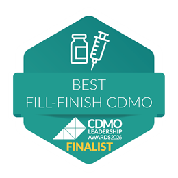 Fill-Finish CDMO of the Year badge
