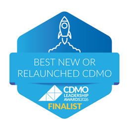 Best New or Relaunched CDMO badge