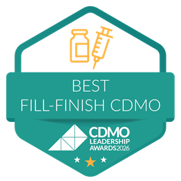 Fill-Finish CDMO of the Year badge