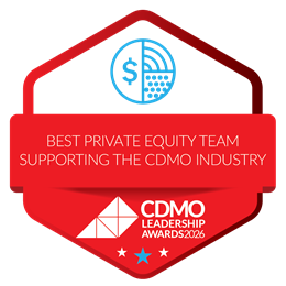 Best Private Equity Team Supporting the CDMO Industry badge