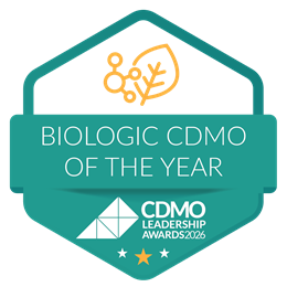 Biologic CDMO of the Year badge